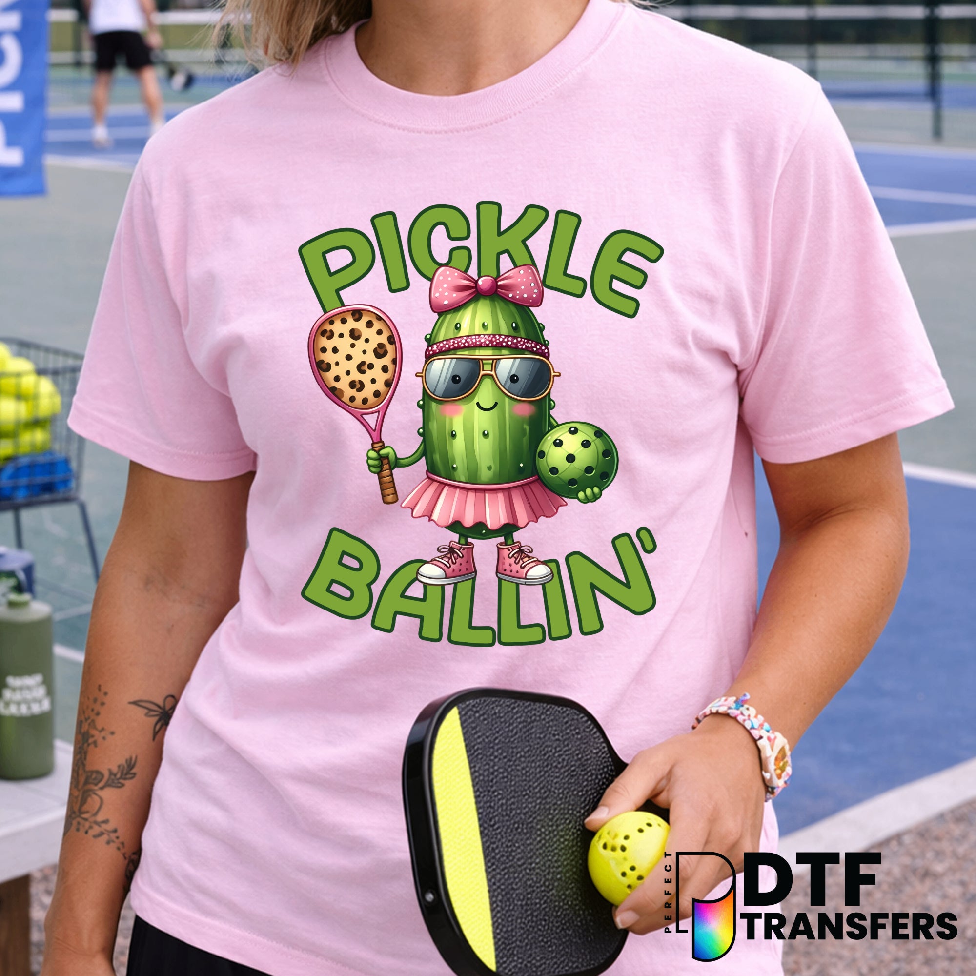 Pickle Ballin' – Pickleball DTF Transfer