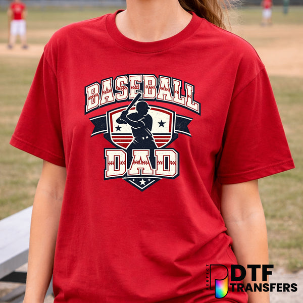 Baseball Dad Home Plate – Baseball DTF Transfer