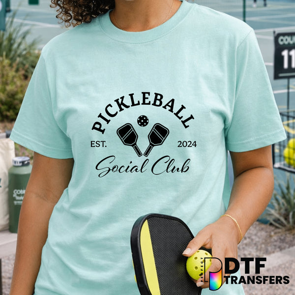 Pickleball Social Club – Pickleball DTF Transfer