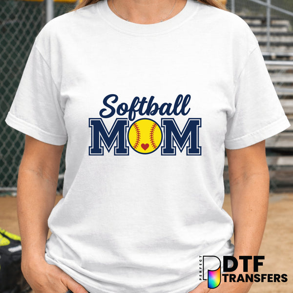 SOFTBALL MOM – Softball DTF Transfer