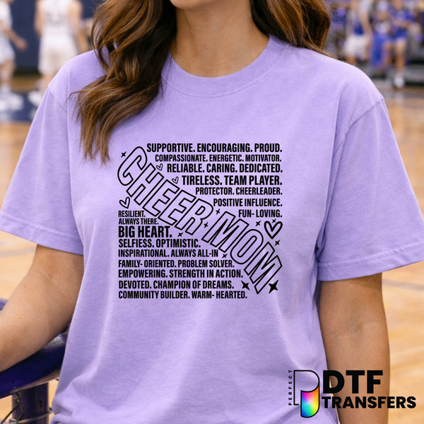 Cheer Mom – Cheerleading DTF Transfer