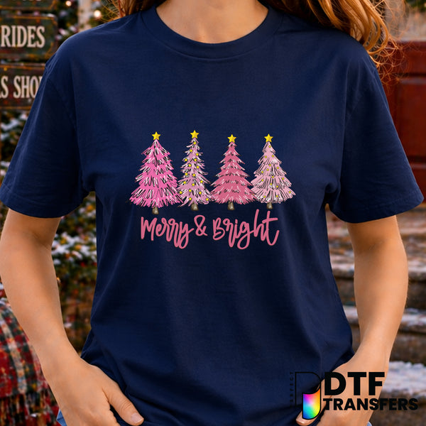 Merry and Bright – Christmas DTF Transfer
