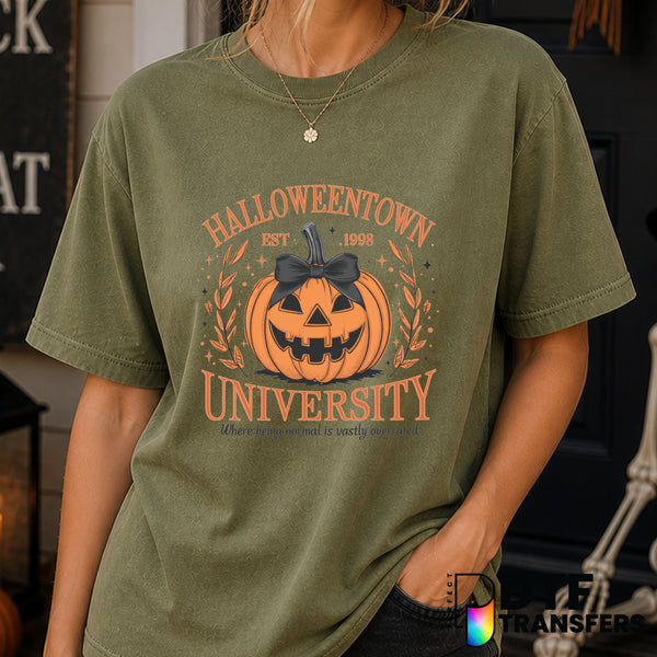 HALLOWEENTOWN UNIVERSITY PUMPKIN – Halloween DTF Transfer