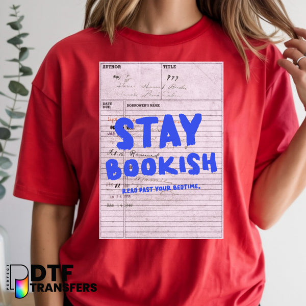 Stay Bookish Library Card – Teacher DTF Transfer