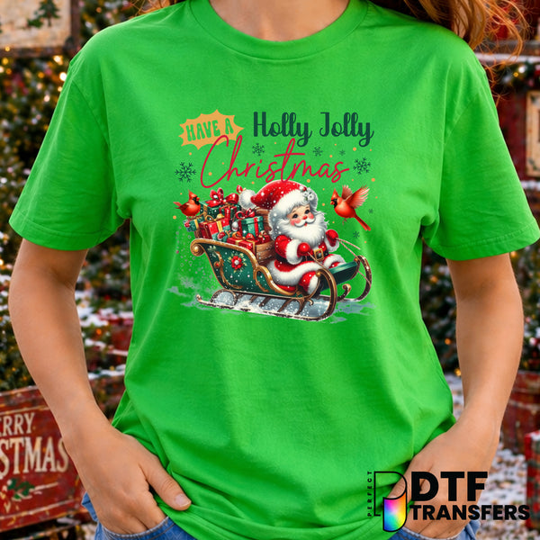 Have A Holly Jolly Christmas – Christmas DTF Transfer
