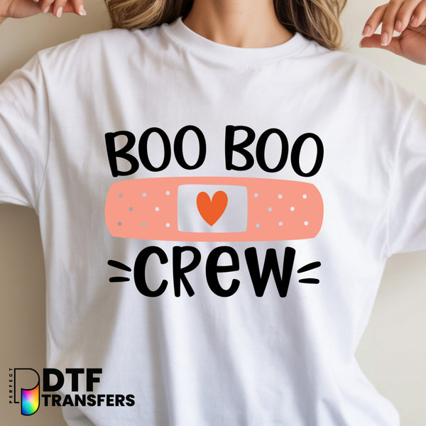 Boo Boo Crew School Nurse with Hearts – School Nurse DTF Transfer