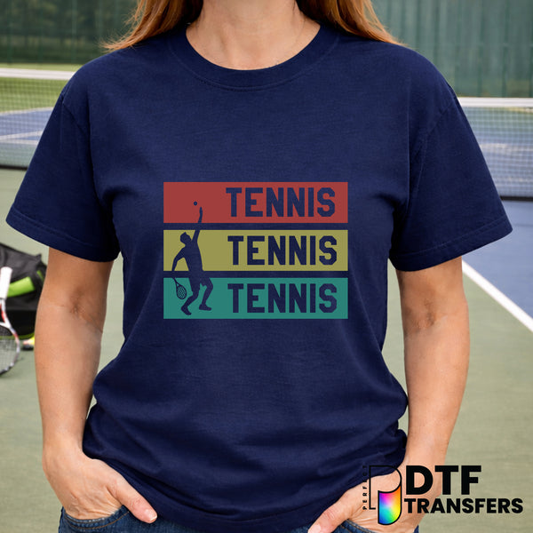 Retro Tennis Player – Tennis DTF Transfer