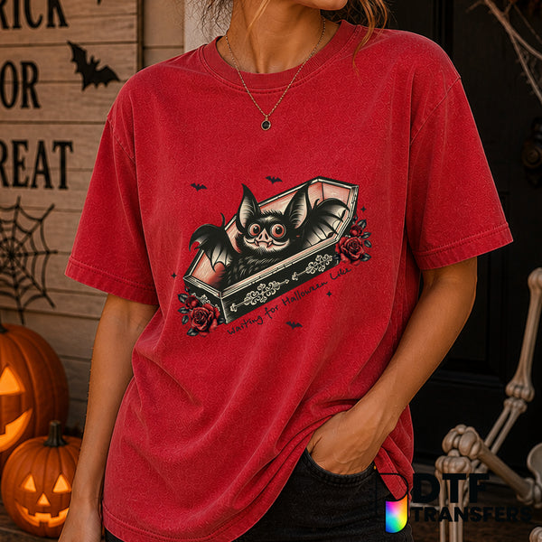 Waiting for Halloween Like – Halloween DTF Transfer