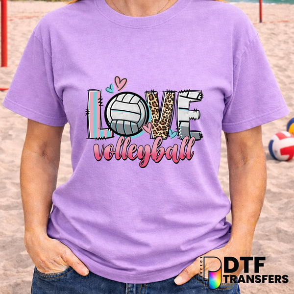 LOVE Volleyball – DTF Transfer
