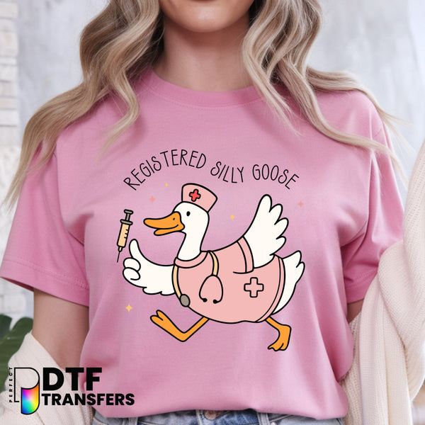 Registered Silly Goose Nurse – School Nurse DTF Transfer