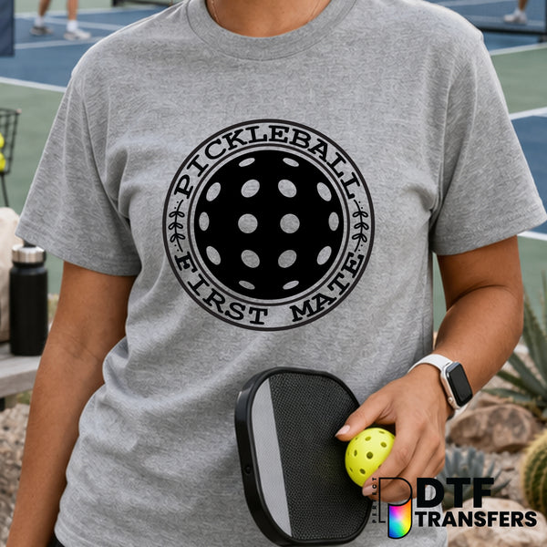 Pickleball First Mate – Pickleball DTF Transfer