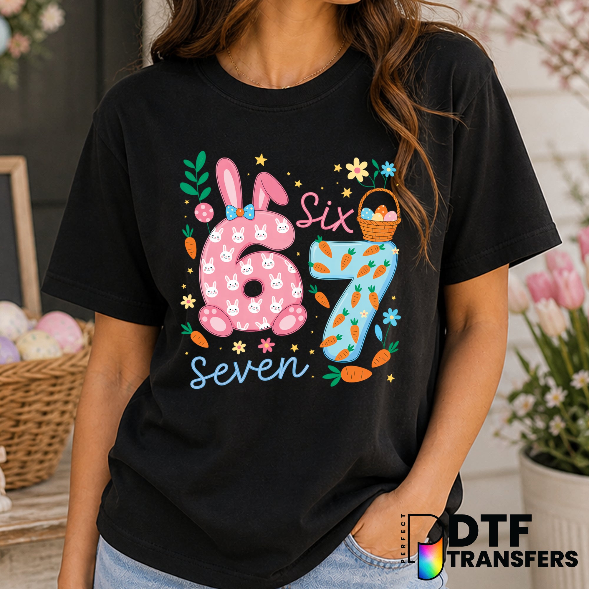 Colorful Carrots – Easter DTF Transfer