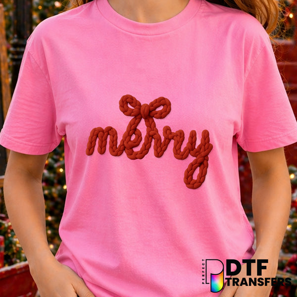 Merry Christmas – Christmas DTF Transfer