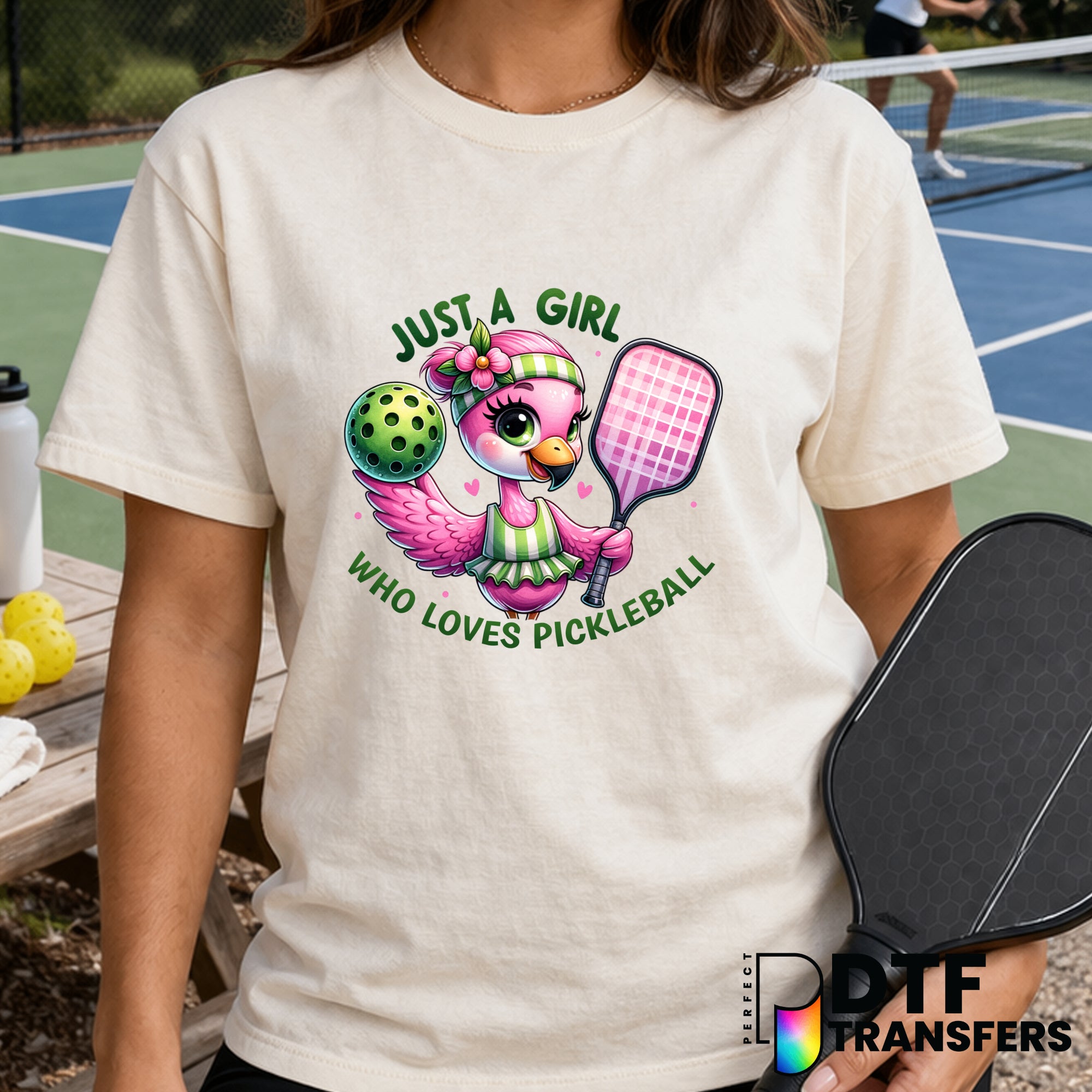 Just a Girl Who Loves Pickleball – Pickleball DTF Transfer