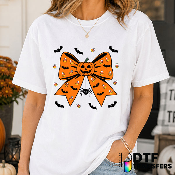 Cute Ghost with Witch Hat – Halloween DTF Transfer
