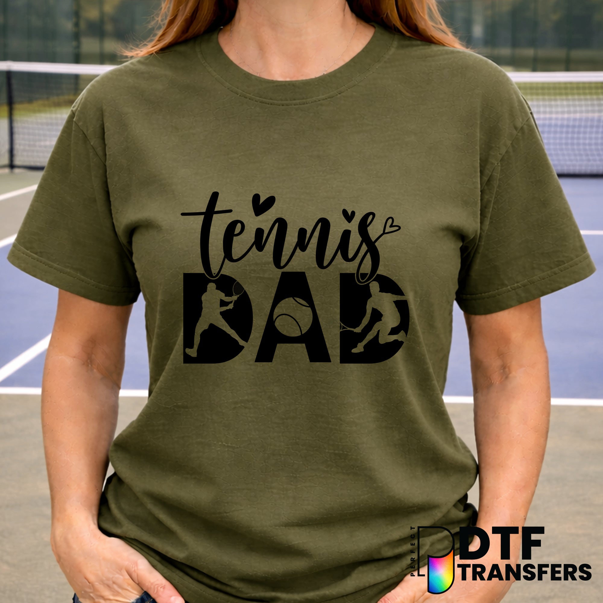 Tennis Dad Script – Tennis DTF Transfer