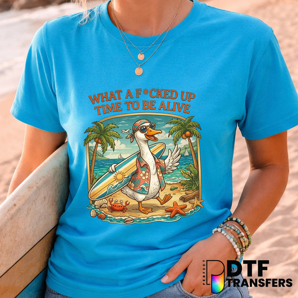 Sarcastic Goose Surfers Club – Surfing DTF Transfer