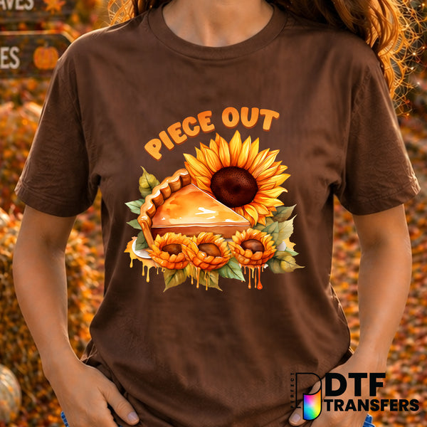 Piece Out Thanksgiving Pie – Thanksgiving DTF Transfer