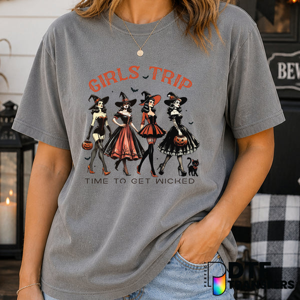 Girls Trip Funny Witches Halloween – DTF Transfer