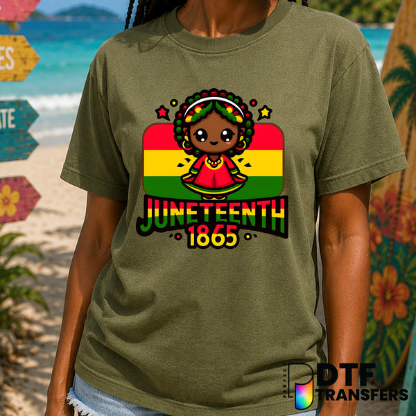 Juneteenth Freedom Day June 19, 1865 – Black History Month DTF Transfer