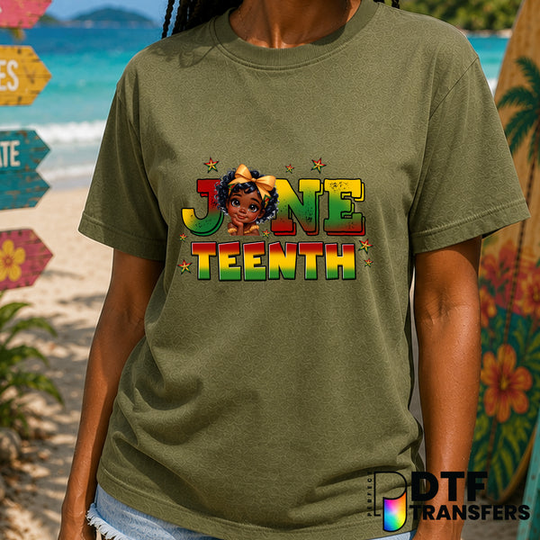 Raised Fist Africa Map – Black History Month DTF Transfer