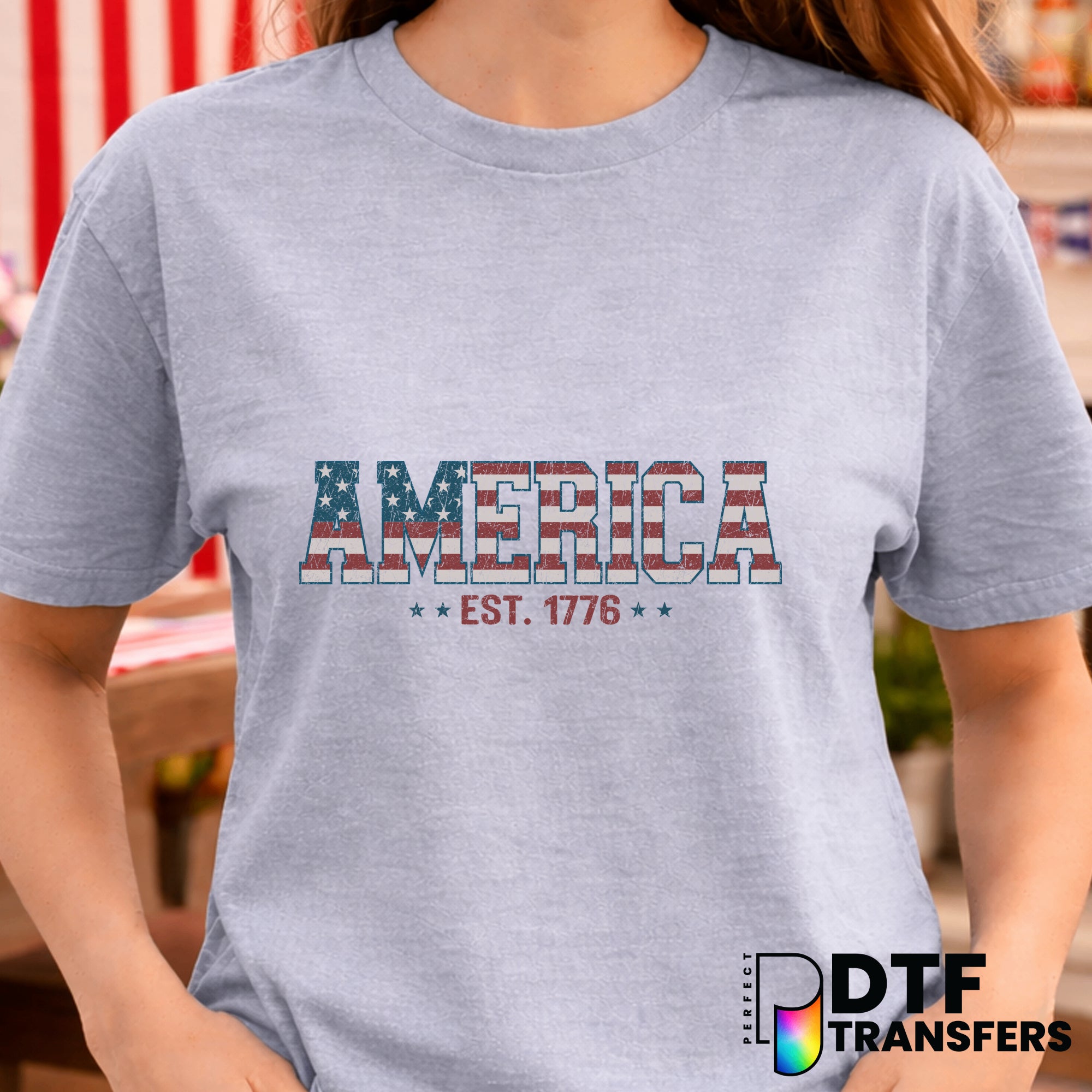 RETRO AMERICA 1776 – Fourth of July DTF Transfer
