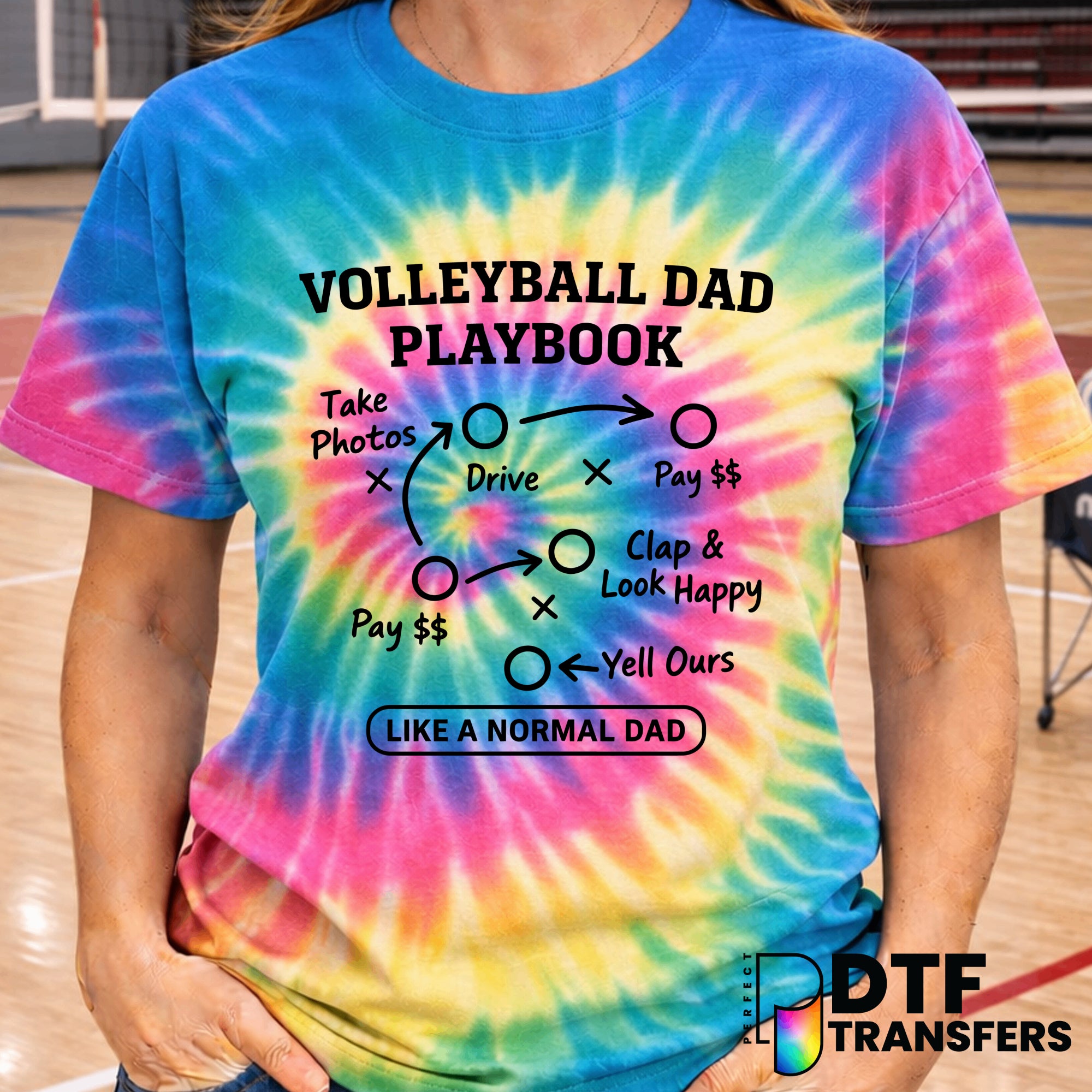 Volleyball Dad Playbook – Volleyball DTF Transfer