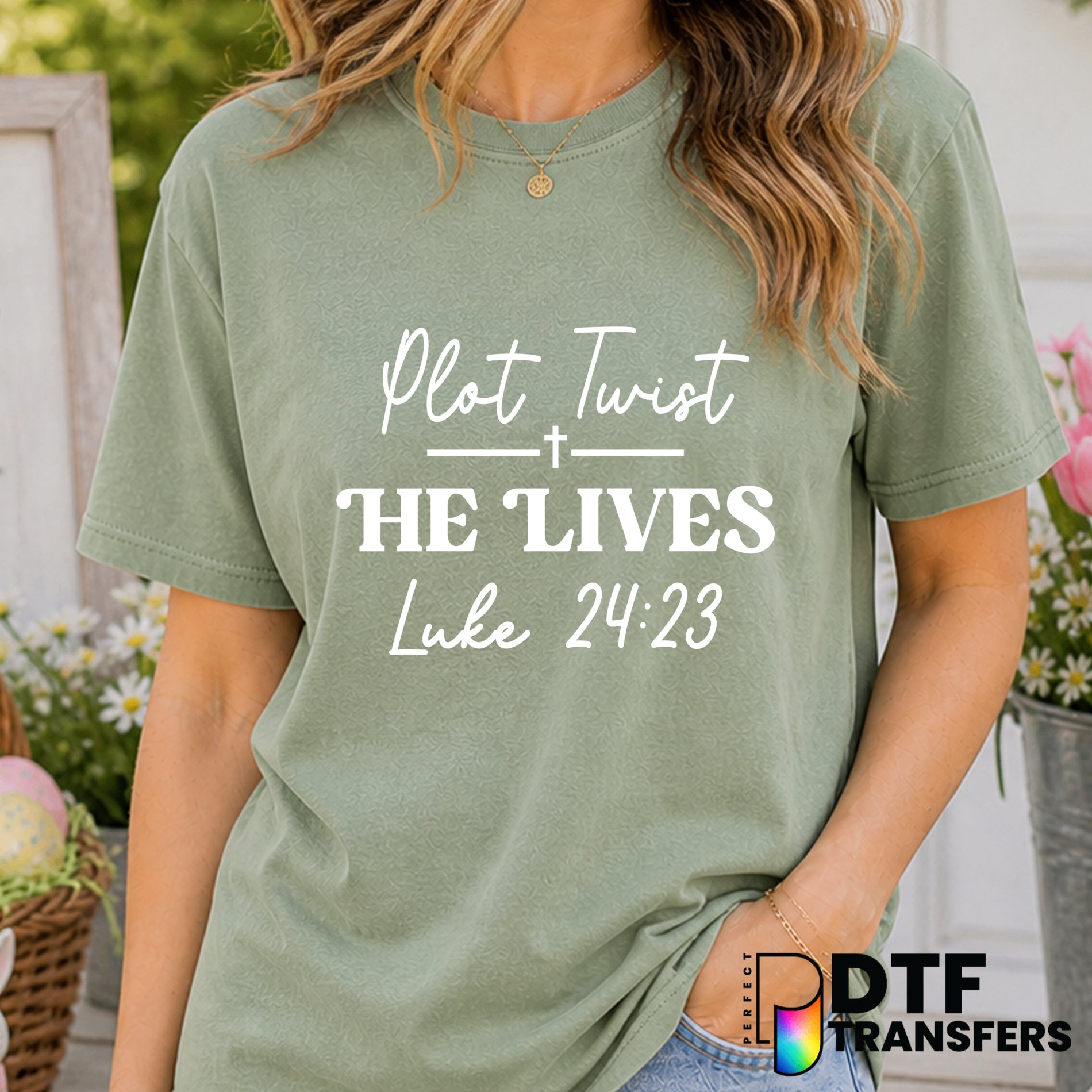 Plot Twist He Lives – Easter DTF Transfer