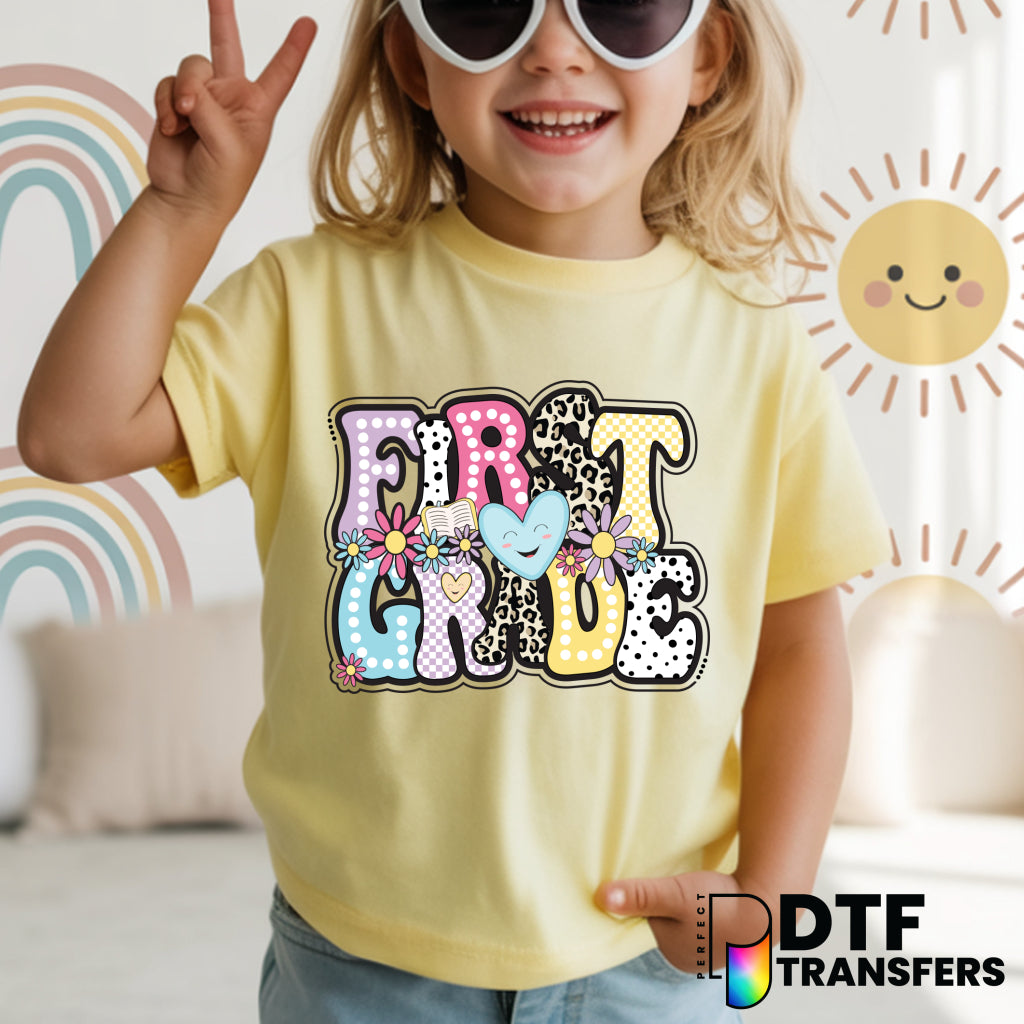First Grade Welcome Back to School – Teacher DTF Transfer