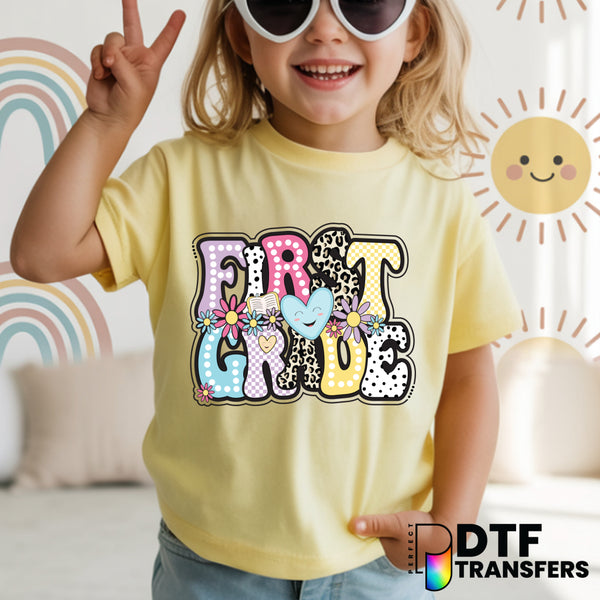 First Grade Welcome Back to School – Teacher DTF Transfer