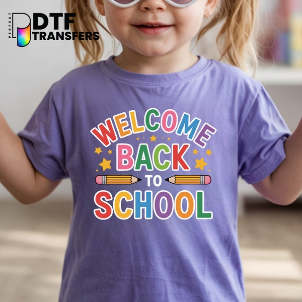 Welcome Back to School – Teacher DTF Transfer