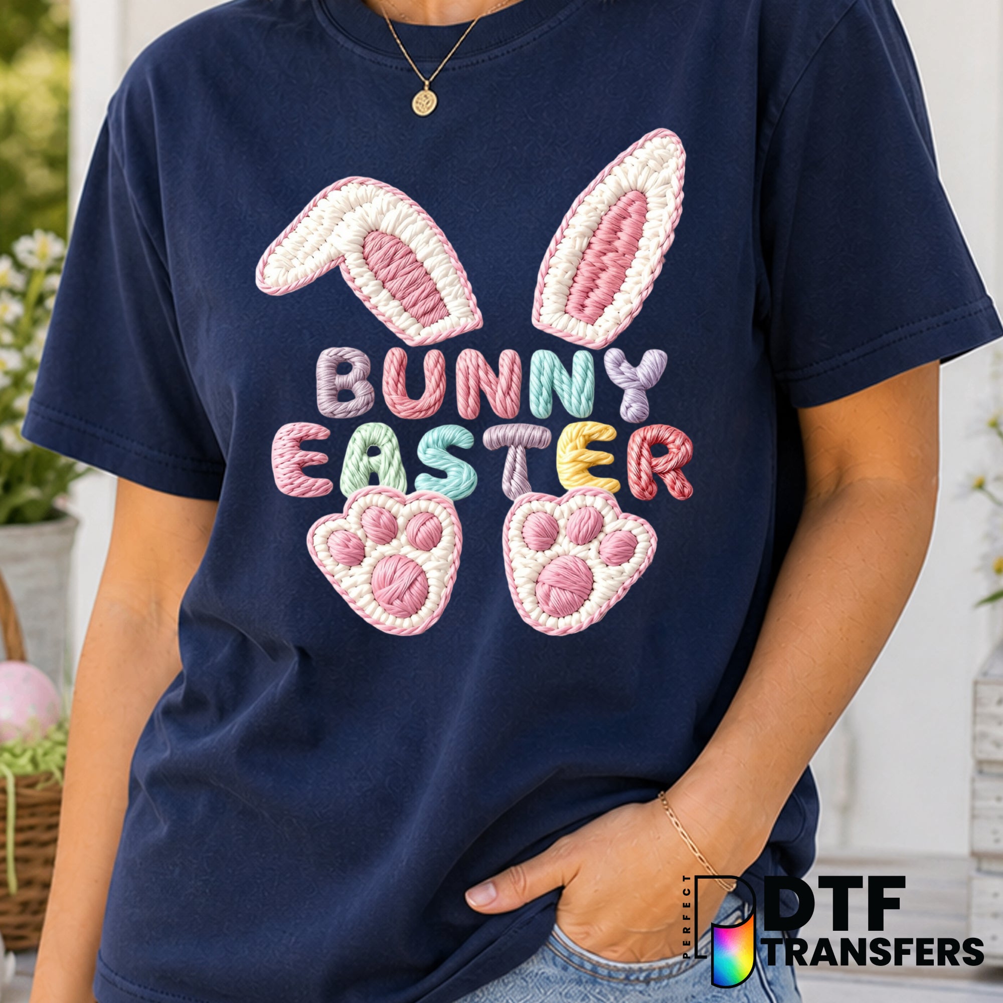Easter Bunny Ears & Feet – Easter DTF Transfer