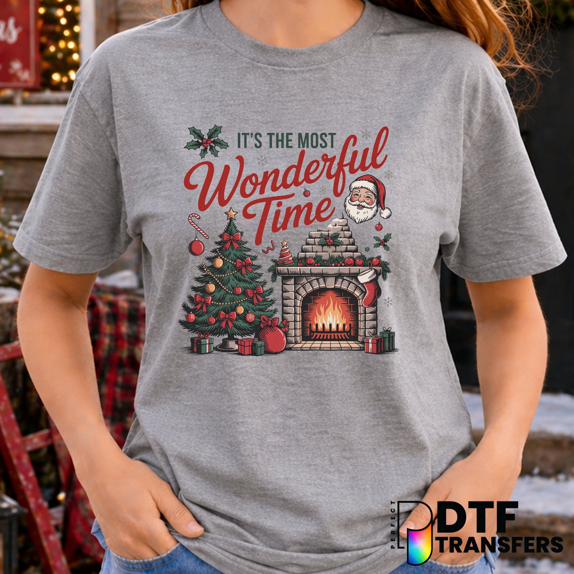 It's The Most Wonderful Time – Christmas DTF Transfer