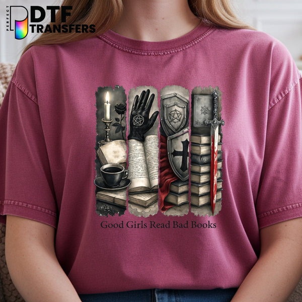 Good Girls Read Bad Books – Teacher DTF Transfer