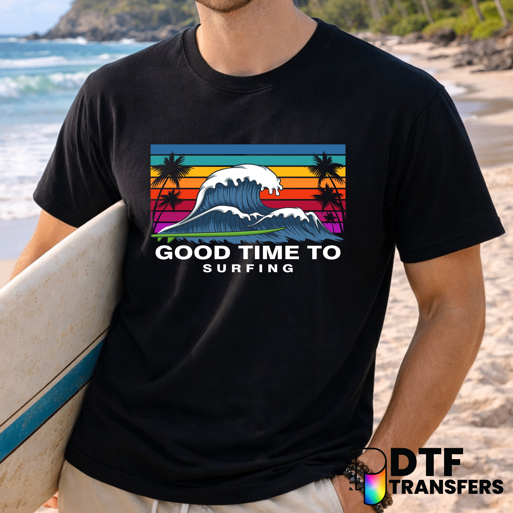 Surf Life – Surfing DTF Transfer