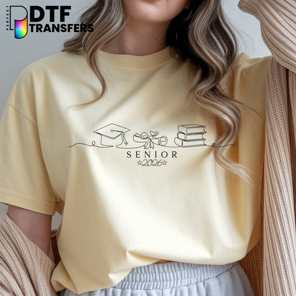 Graduation Cap Diploma Books – Teacher DTF Transfer