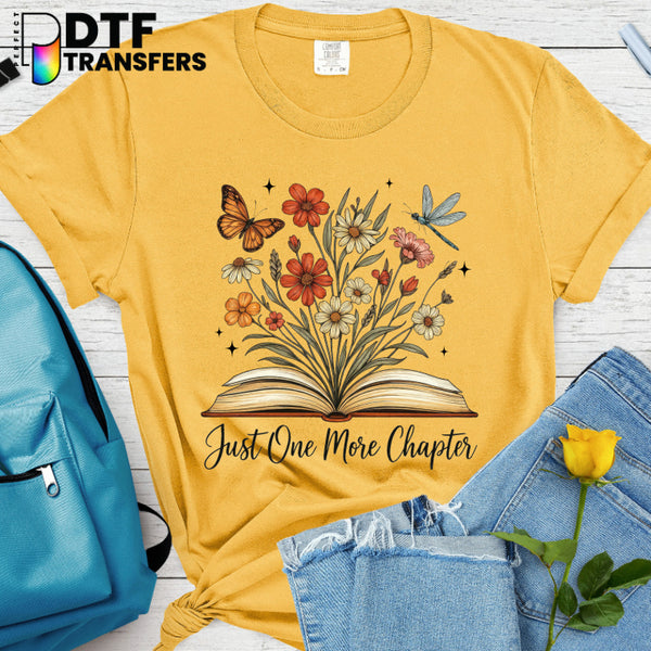 Just One More Chapter Books & Butterflies – Teacher DTF Transfer