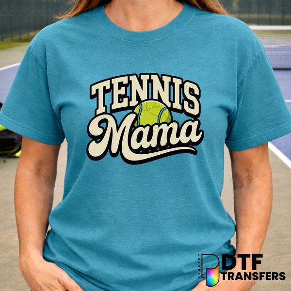 TENNIS MAMA Varsity Arch – Tennis DTF Transfer