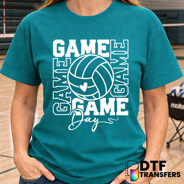 Game Day Volleyball – Volleyball DTF Transfer