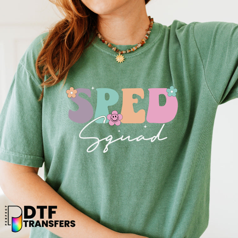 SPED Retro Florals – Special Education DTF Transfer