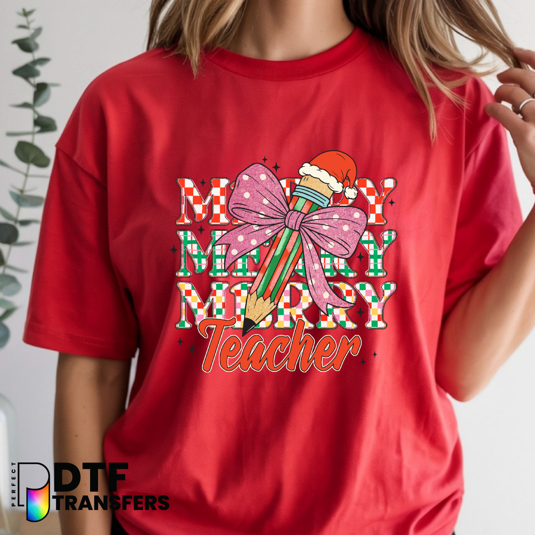Merry TEACHER – Teacher DTF Transfer