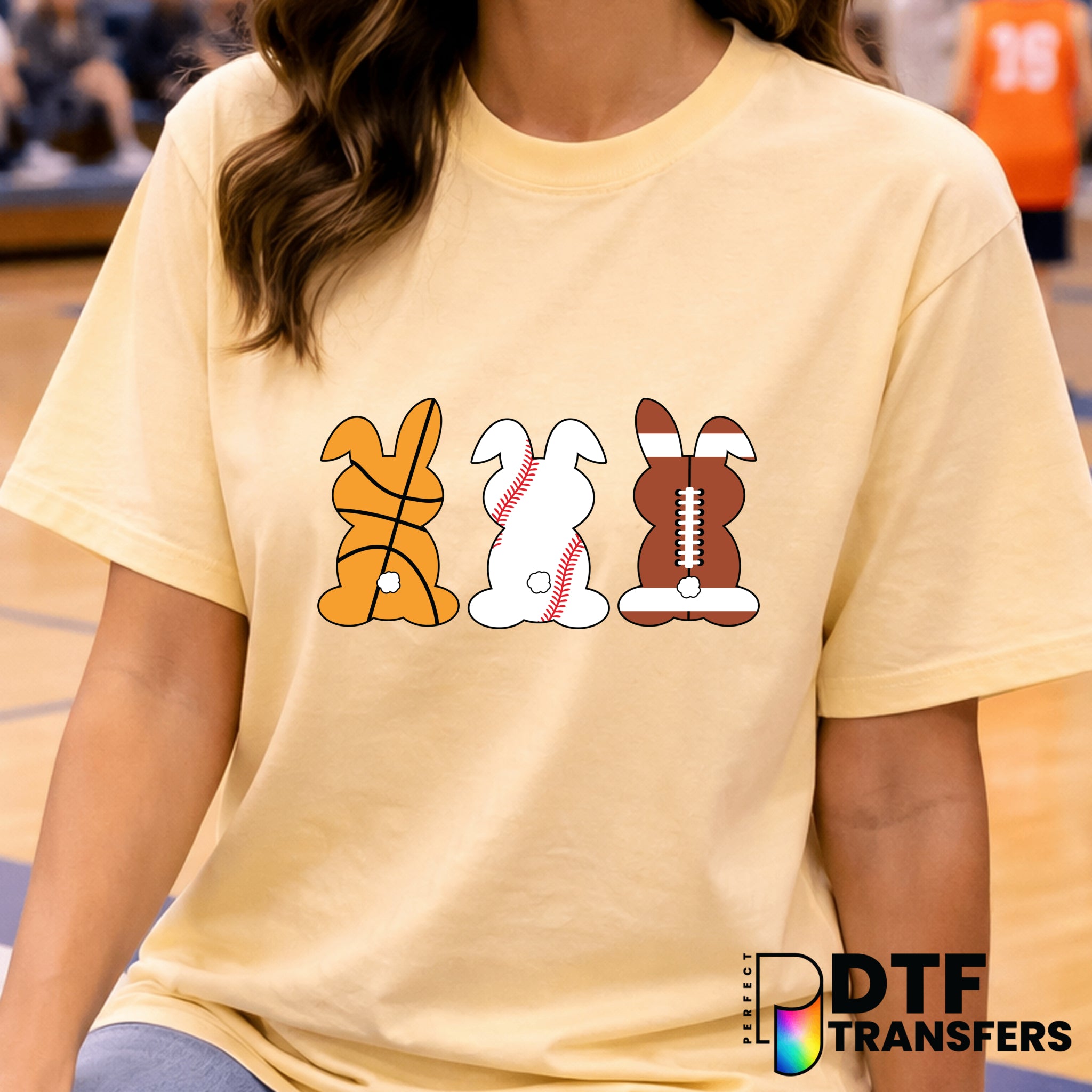 Easter Basketball – Basketball DTF Transfer