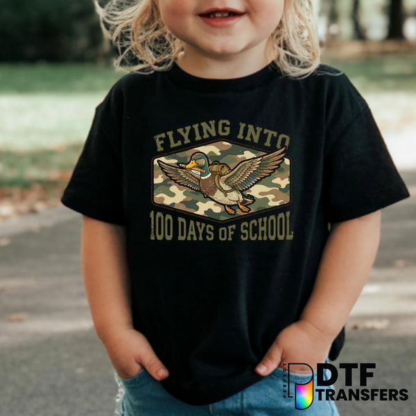Hunting Duck Camo 100 Days of School – Teacher DTF Transfer