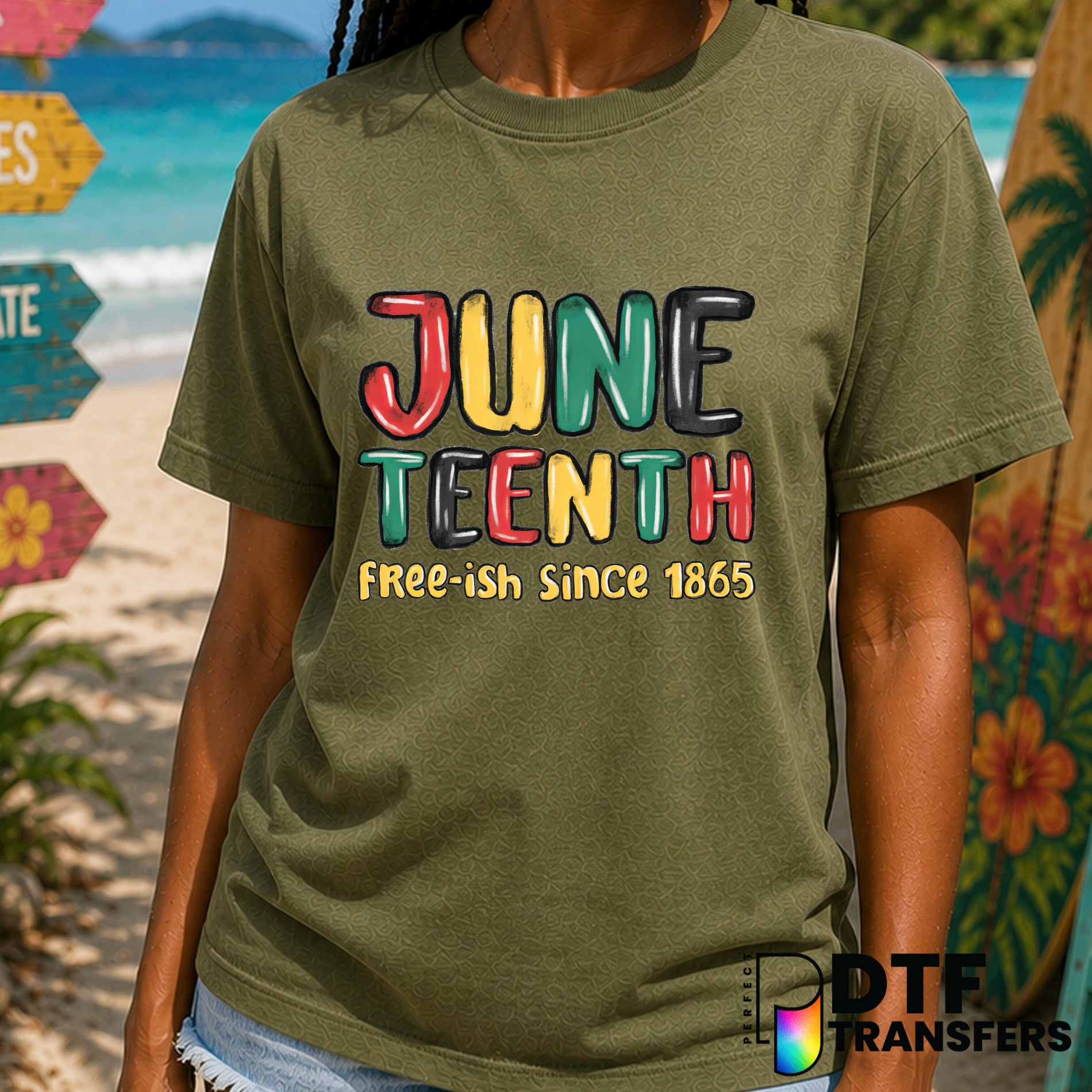 Juneteenth Free-Ish Since 1865 – Black History Month DTF Transfer