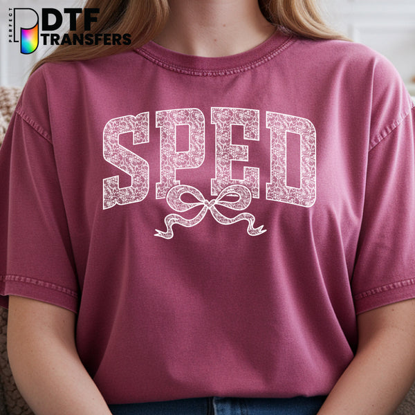 Lace SPED Special Education Teacher – Special Education DTF Transfer