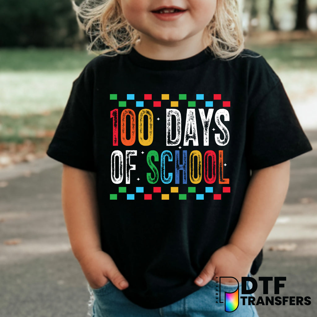 100 DAYS OF SCHOOL – Teacher DTF Transfer