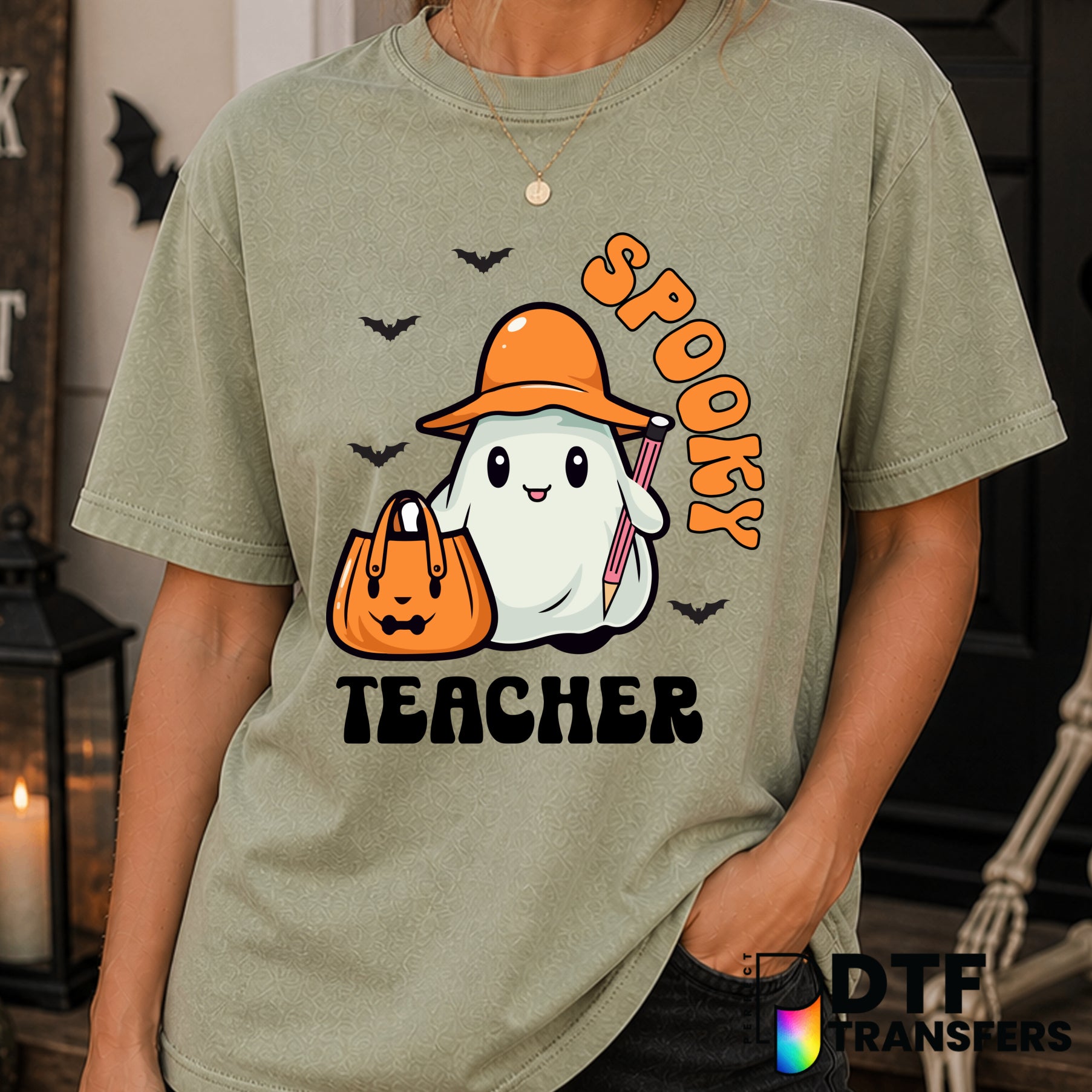 Spooky Teacher – Halloween DTF Transfer