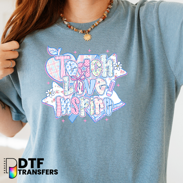 Teach Love Inspire – Teacher DTF Transfer