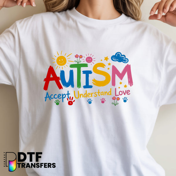 Autism Accept Understand Love – Special Education DTF Transfer