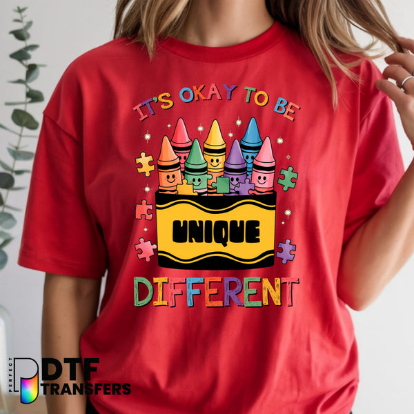 IT'S OKAY TO BE DIFFERENT Crayons – Special Education DTF Transfer